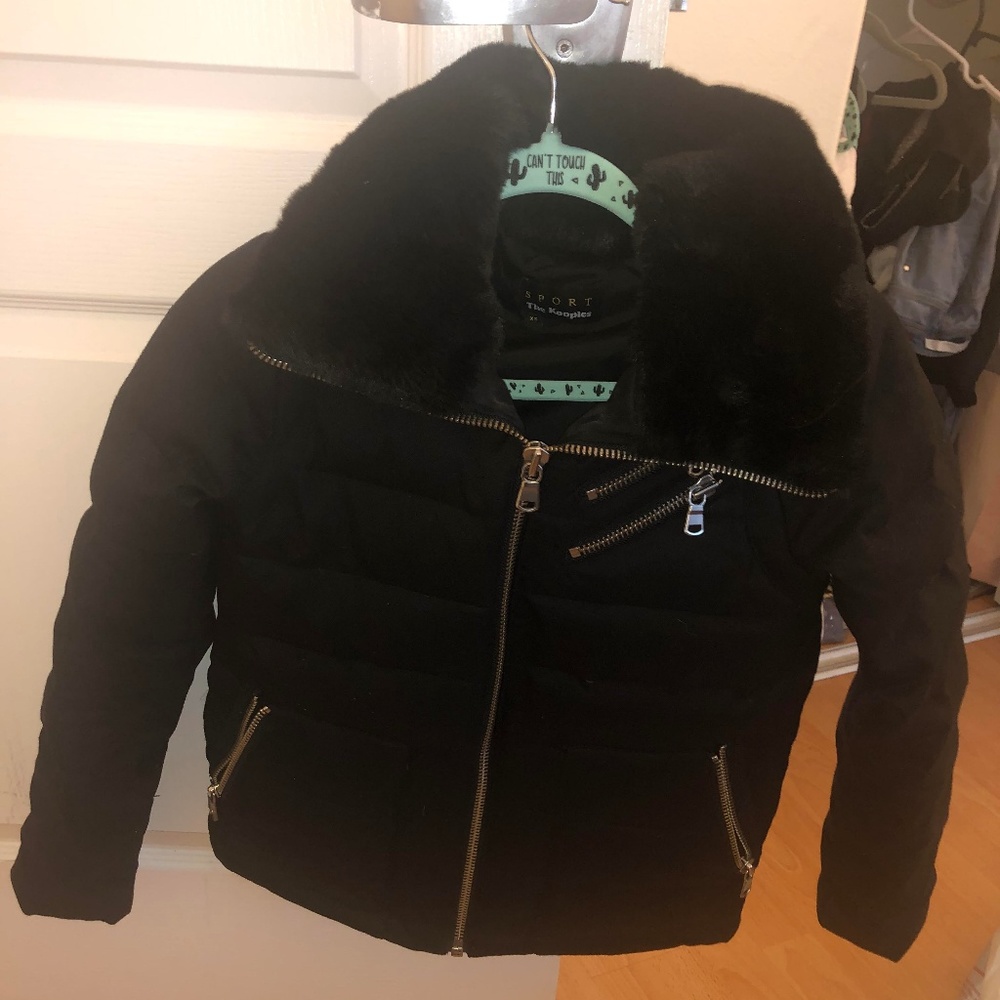 THE KOOPLES SPORT FUR COLLAR JACKET